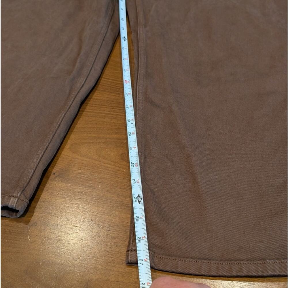Everlane way high curve brown jeans 32r - Picture 7 of 9